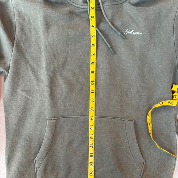 Hollister-co Men's Khaki and Green Hoodie. Adult Size XS - Picture 3 of 6